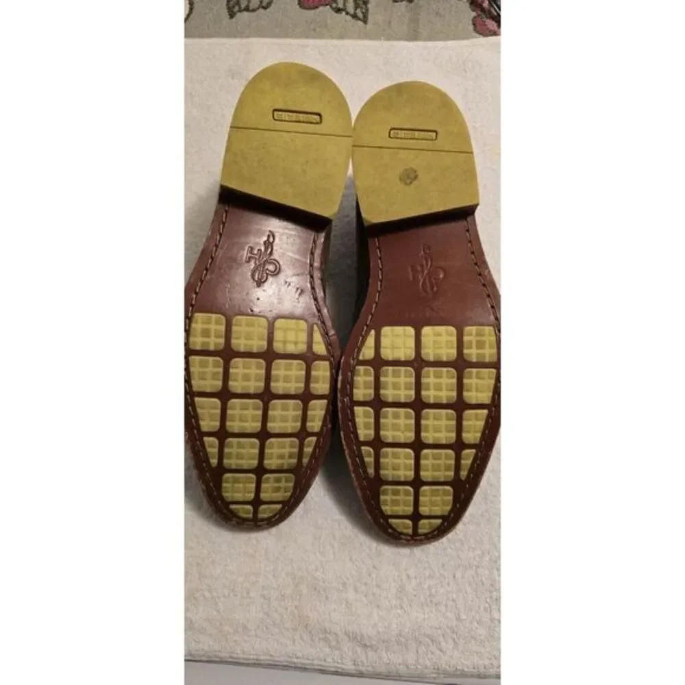 Mens Cole Haan Dress Shoe- Size 9.5 Navy‎ Blue And Tan. Gently Worn